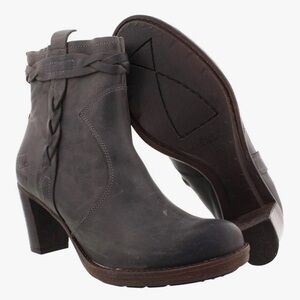 PALLADIUM Distressed Leather Stony CSR Heel Ankle Boot Womens Shoes